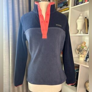 Columbia Blue and Pink Fleece Top